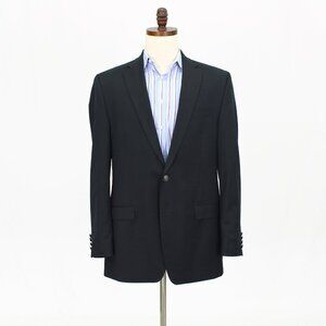 Michael Kors 42L Black Solid 2-Button Sport Coat Blazer Jacket T706